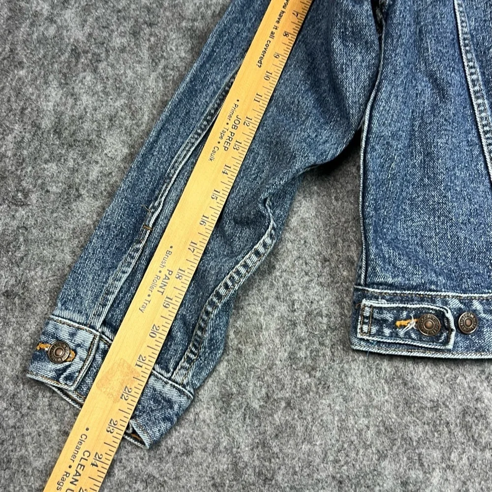 VTG 1995 Levi Blue Jean Jacket 70507 4890 Made USA Light Wash Denim Trucker M